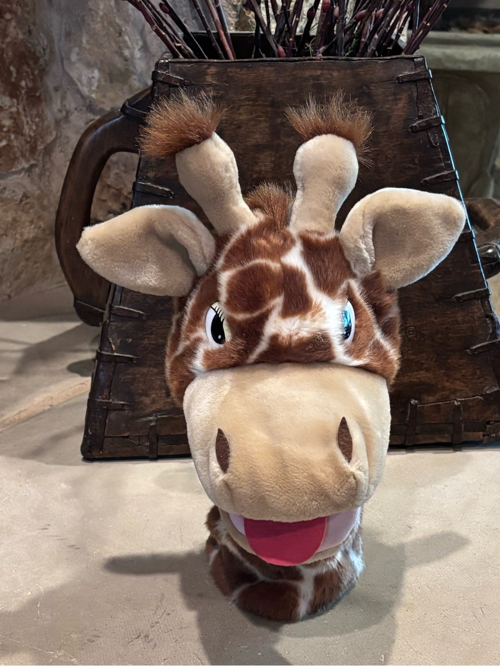 Giraffe Hand Puppet Plush